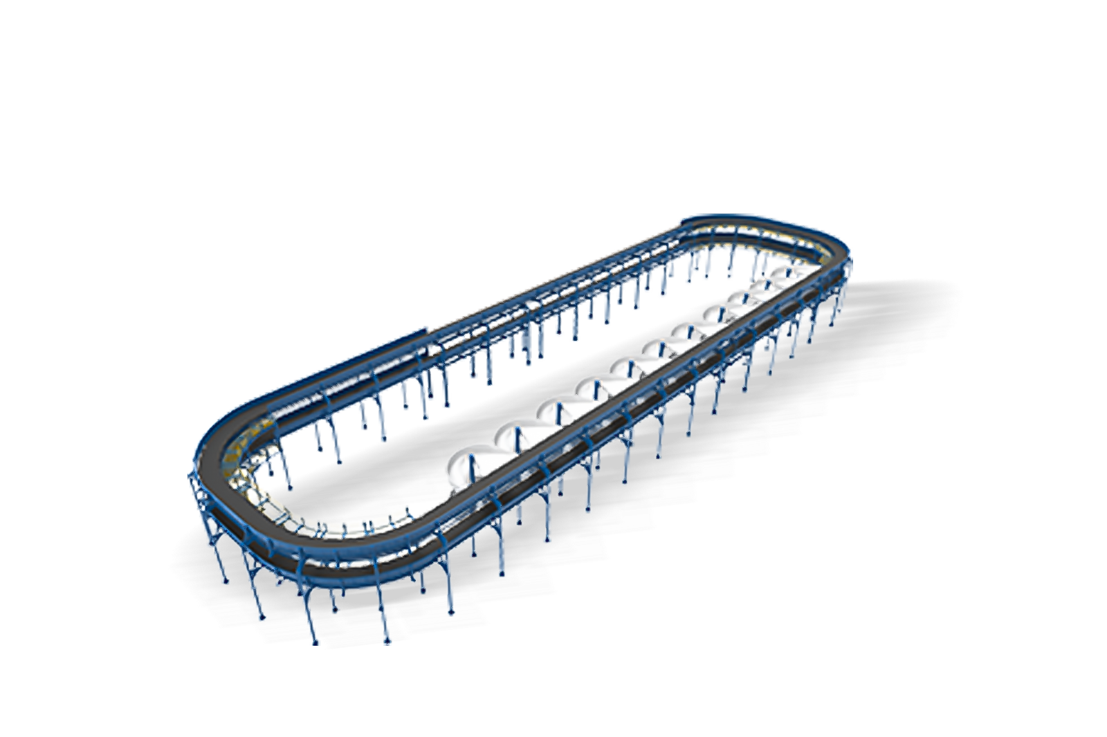 Cross Belt Sorter In Automated Sortation System SMARTLOGITECX